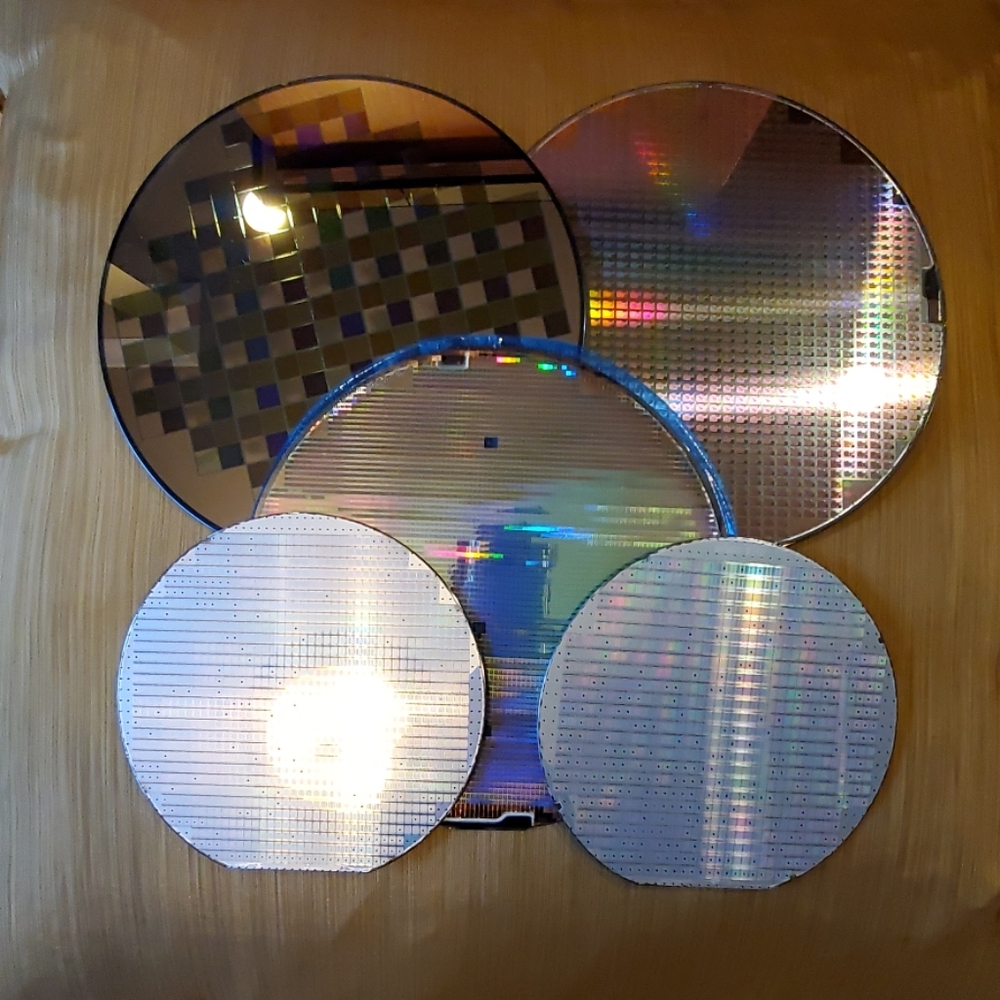 5 Authentic Silicone Wafers from Silicon Valley
